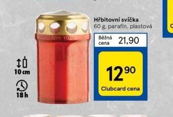 Tesco Hřbitovní svíčka nabídka