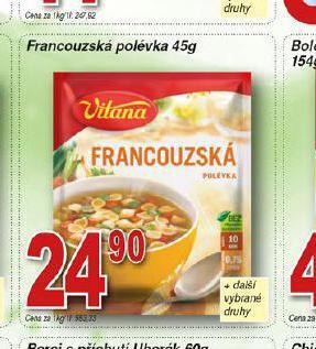 Hruška Francouzská polévka nabídka