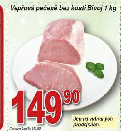 Hruška Vepřová pečeně bez kosti nabídka