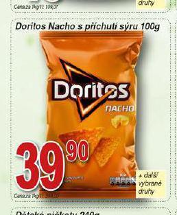 Hruška Doritos nacho s příchutí sýru nabídka