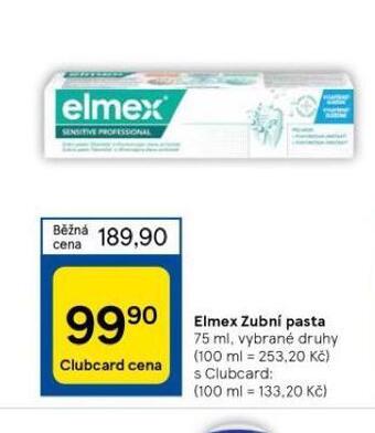 Tesco Elmex zubní pasta nabídka