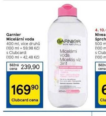Tesco Garnier micelární voda nabídka