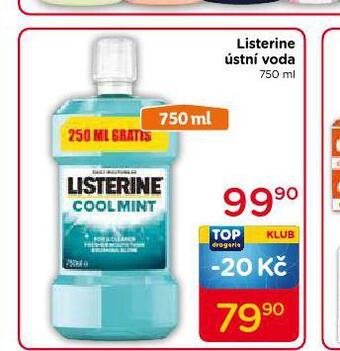 TOP drogerie Listerine ústní voda nabídka