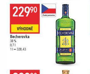 Globus Becherovka nabídka