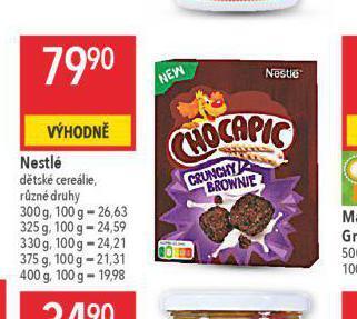 Globus Nestlé dětské cereálie nabídka
