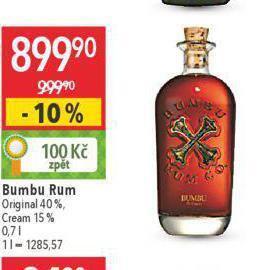 Globus Bumbu rum nabídka