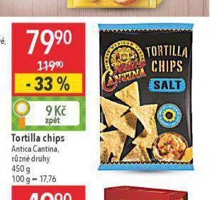 Globus Tortilla chips nabídka