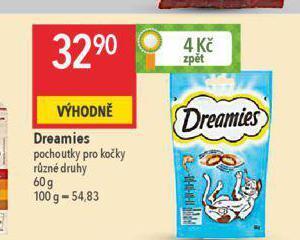 Globus Dreamies pochoutky pro kočky nabídka