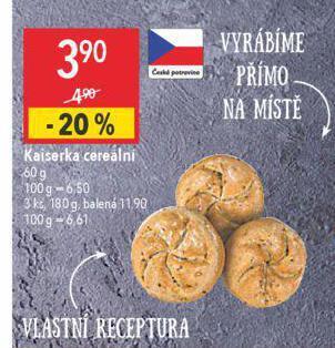 Globus Kaiserka cereální nabídka