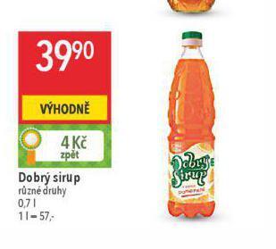 Globus Dobrý sirup nabídka