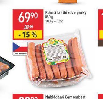 Globus Kuřecí lahůdkové párky nabídka