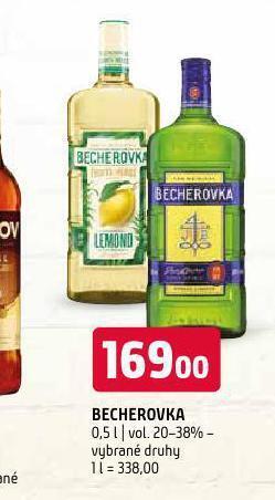 Terno Becherovka nabídka