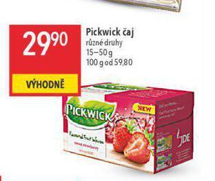 Globus Pickwick čaj nabídka