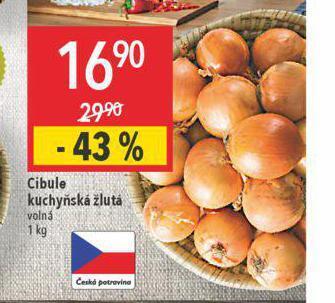 Globus Cibule kuchyňská žlutá nabídka