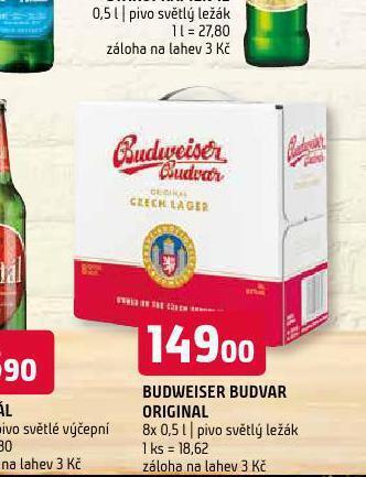 Terno Pivo budweiser budvar nabídka