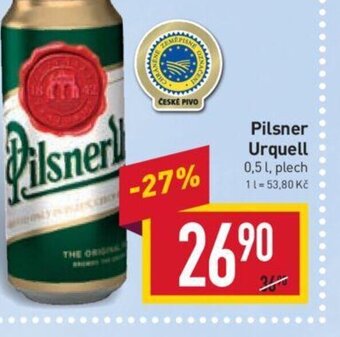 Billa Pilsner Urquell nabídka
