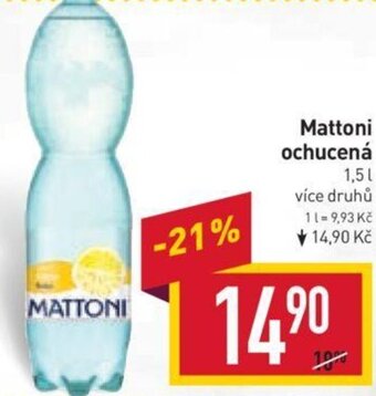 Billa Mattoni ochucená 1,5L nabídka