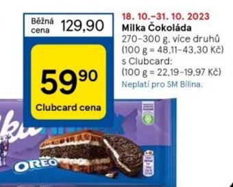 Tesco Milka čokoláda nabídka