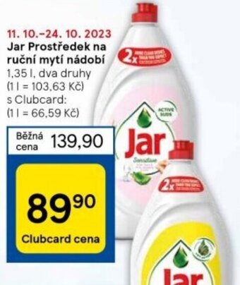 Tesco Jar Prostředek na ruční mytí nádobí nabídka