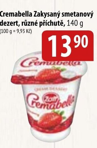 Bala Cremabella Zakysaný smetanový dezert, různé příchutě, 140 g nabídka