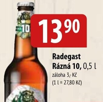 Bala Radegast Rázná 10, 0,5 L nabídka