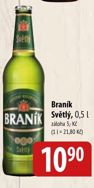 Bala Braník Světlý, 0,5 L nabídka