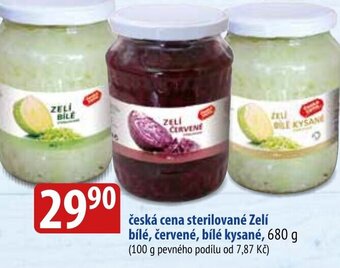 Bala česká cena sterilované Zelí bílé, červené, bílé kysané, 680 g nabídka