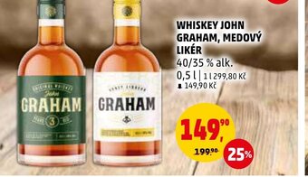 Penny Market WHISKEY JOHN GRAHAM, MEDOVÝ LIKÉR nabídka