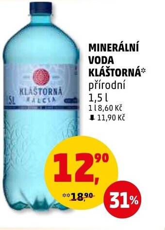 Penny Market MINERÁLNÍ VODA KLÁŠTORNÁ nabídka