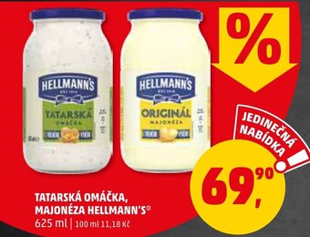 Penny Market TATARSKÁ OMÁČKA, MAJONÉZA HELLMANN'S nabídka