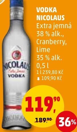 Penny Market VODKA NICOLAUS nabídka