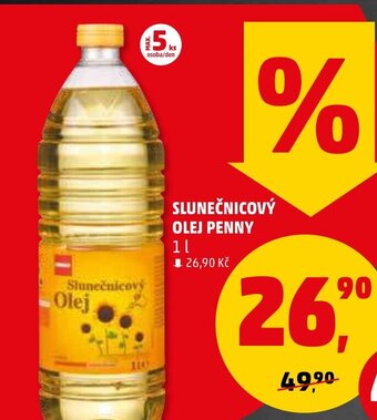 Penny Market SLUNEČNICOVÝ OLEJ PENNY nabídka