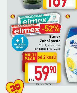 Billa Elmex zubní pasta nabídka