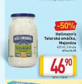 Billa Hellmann&#039;s majonéza nabídka