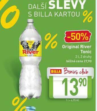Billa Original river tonic nabídka