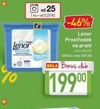 Billa Lenor prací prostředek nabídka