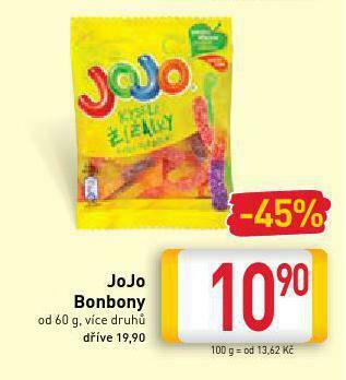 Billa Jojo bonbony nabídka