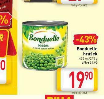 Billa Bonduelle hrášek nabídka
