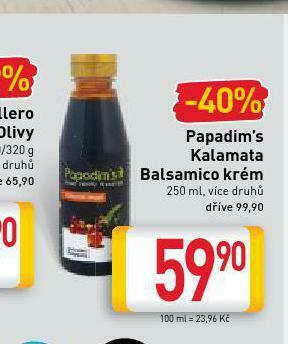 Billa Balsamico krém nabídka
