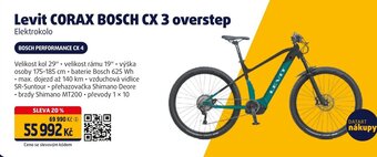 Datart Levit CORAX BOSCH CX 3 overstep Elektrokolo nabídka