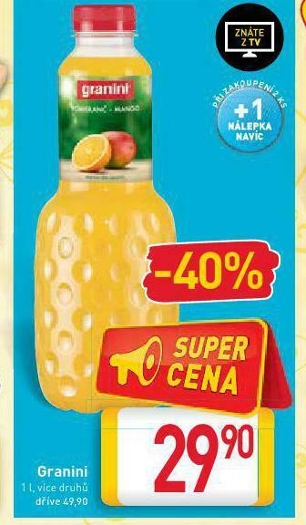 Billa Granini nabídka