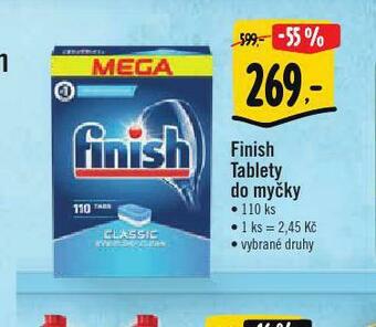 Albert Finish tablety do myčky nabídka