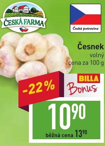 Billa Česnek nabídka