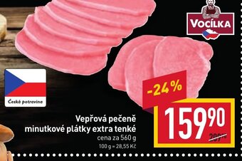 Billa Vepřová pečeně minutkové plátky extra tenké nabídka