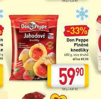 Billa Don peppe plněné knedlíky nabídka