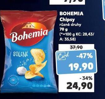 Kaufland Bohemia chipsy nabídka