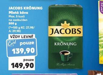 Kaufland Jacobs krönung mletá káva nabídka