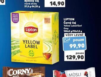 Kaufland Lipton černý čaj nabídka
