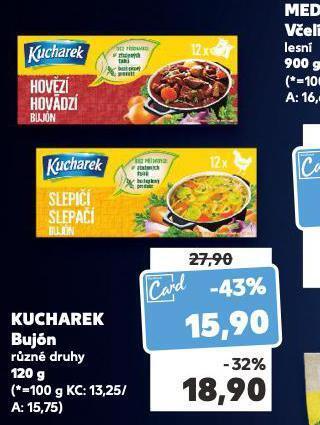 Kaufland Kucharek bujon nabídka