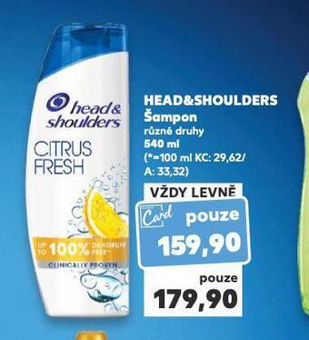 Kaufland Head&shoulders šampon nabídka
